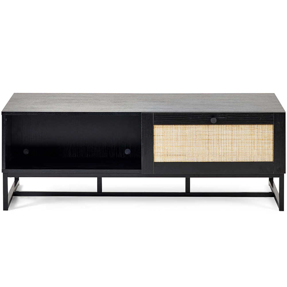 Julian Bowen Padstow 2 Drawer Black Coffee Table Image 3