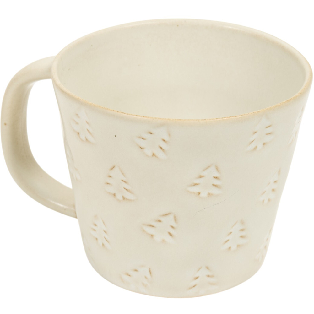 Pack of 4 Christmas Tree Mugs White Image 4