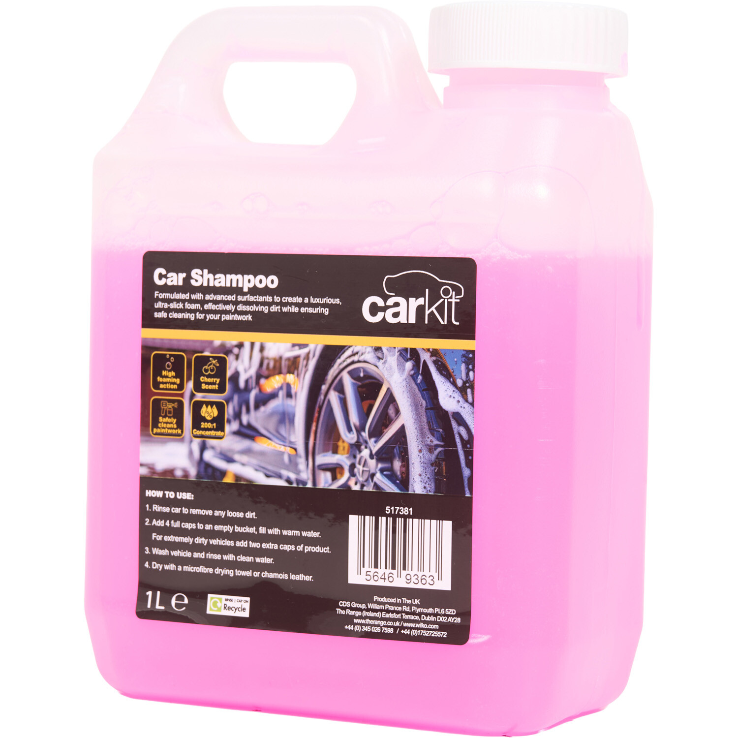 Carkit Cherry Scented Car Shampoo Image 2