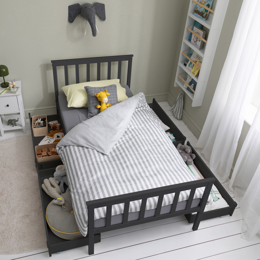 Noa and Nani Joli Anthracite Pull-Out Underbed Storage Drawer Set of 2 Image 5