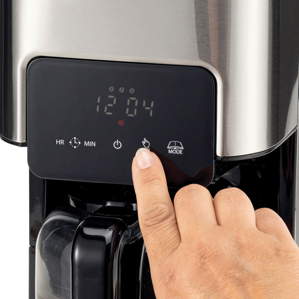 Ariete AR1398 Black Stainless Steel 1.5L Digital Filter Coffee Machine Image 5