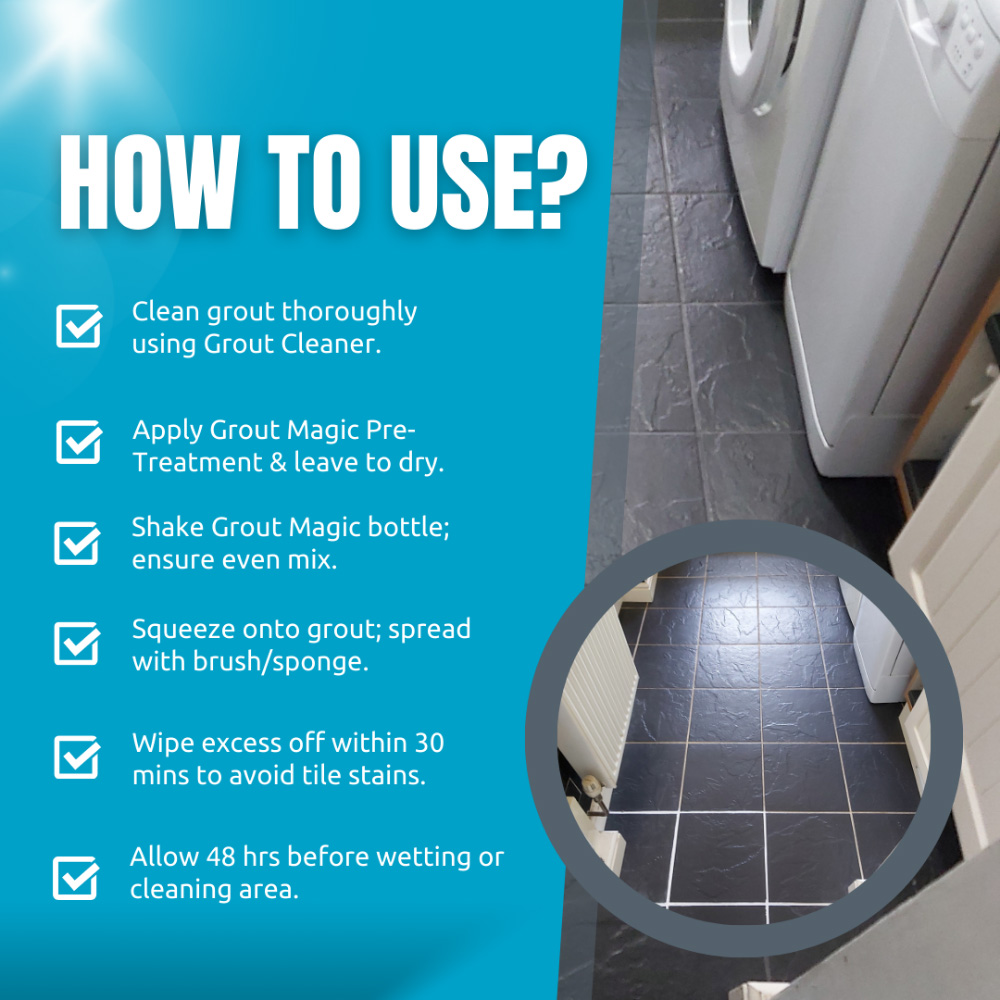 SmartSeal Dark Grey Grout Magic 237ml Image 7