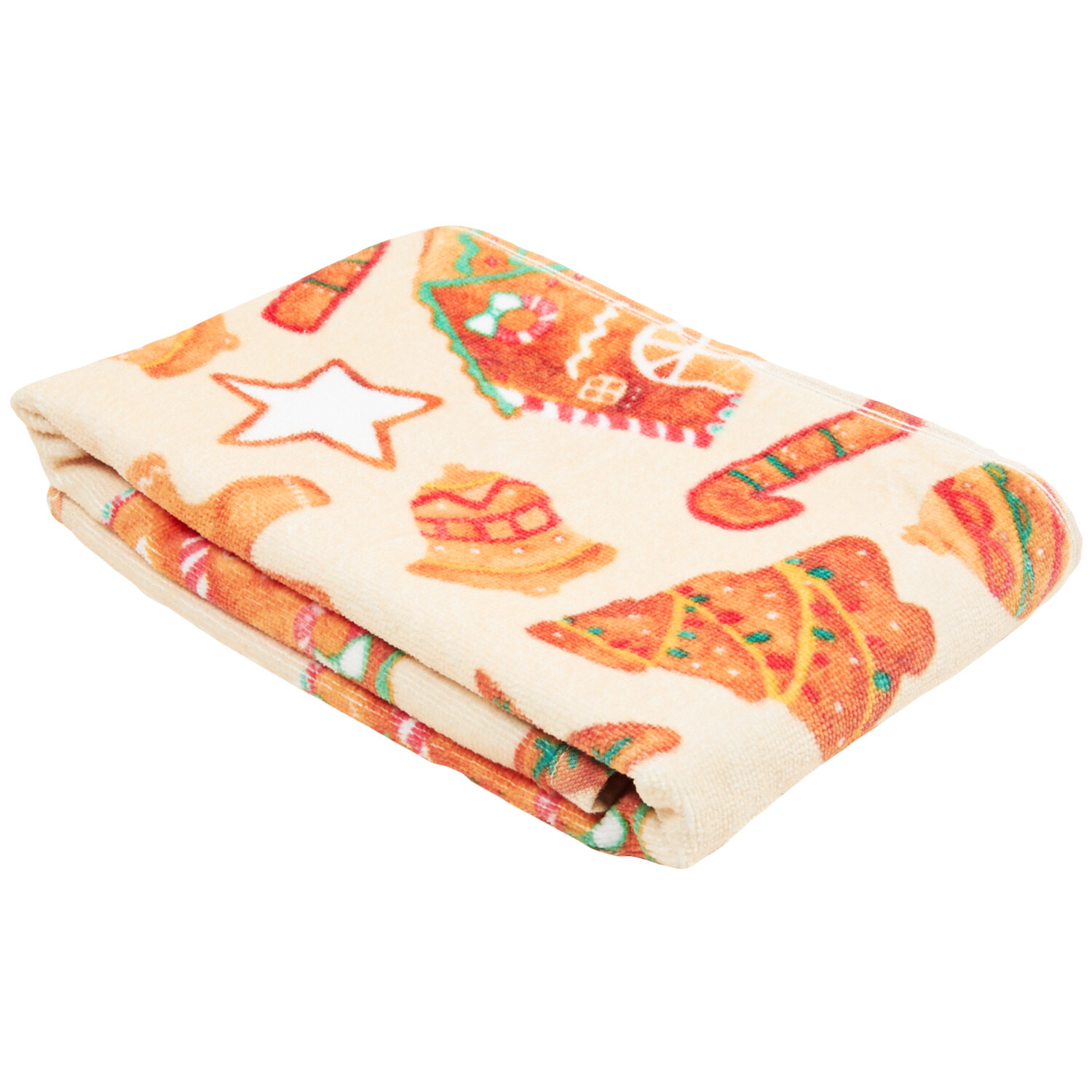 Gingerbread Cookie Hand Towel - Orange Image 3