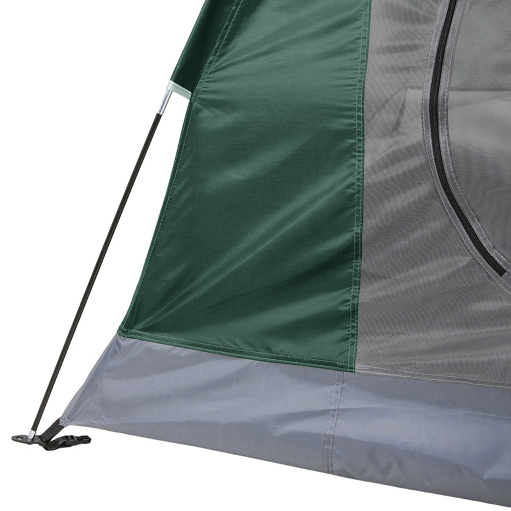 Living and Home 2 Person Camping Tent with Detachable Top Cover Dark Green Image 4