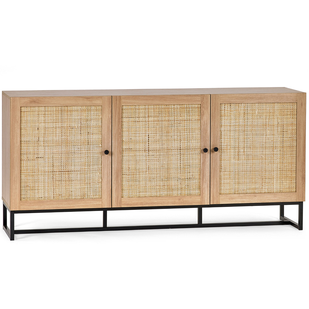 Julian Bowen Padstow 3 Door Oak Sideboard Image 2