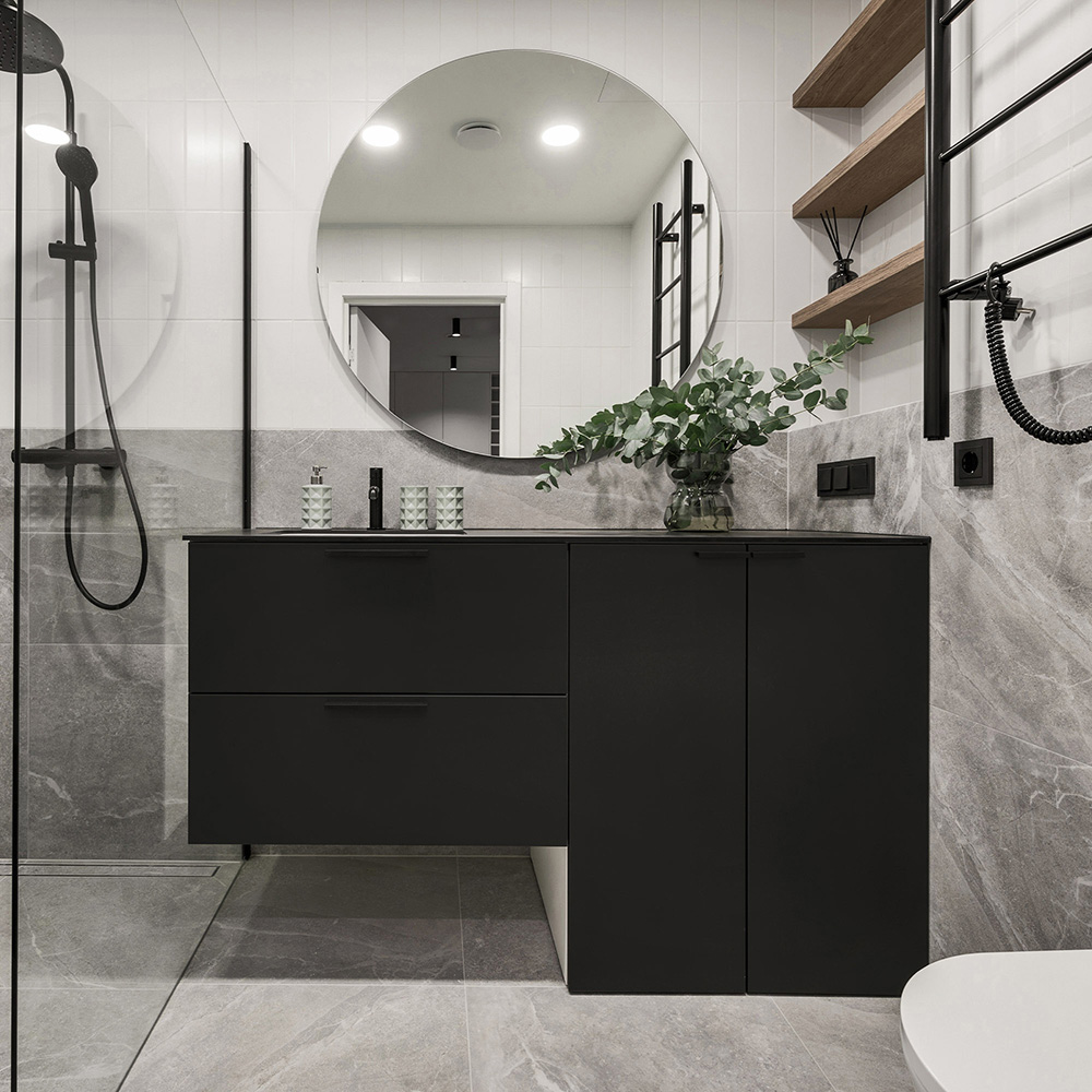 Mirrorstone Round Mirrored WiFi Infrared Heating Panel 320W Image 7