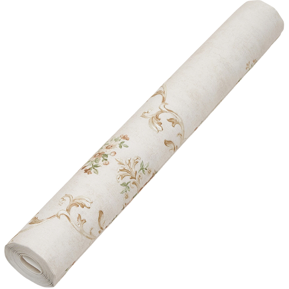 Living and Home Light Beige 3D Embossed Non-Pasted Wallpaper Roll 950 x 53cm Image 3