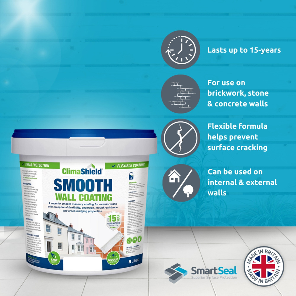 Smartseal Natural Olive Smooth Wall Coating 5L Image 5