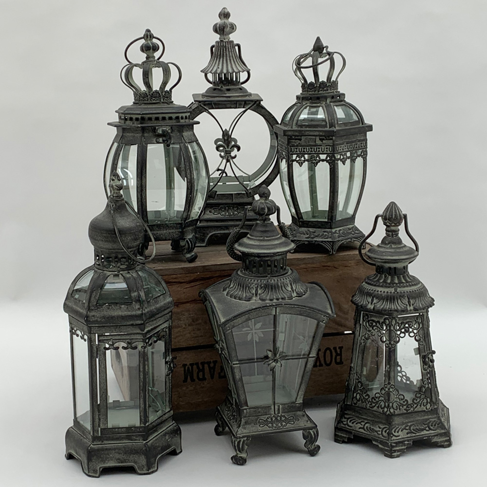 Acacia Home Metal Garden Lantern 40cm 6 Pack Image 4