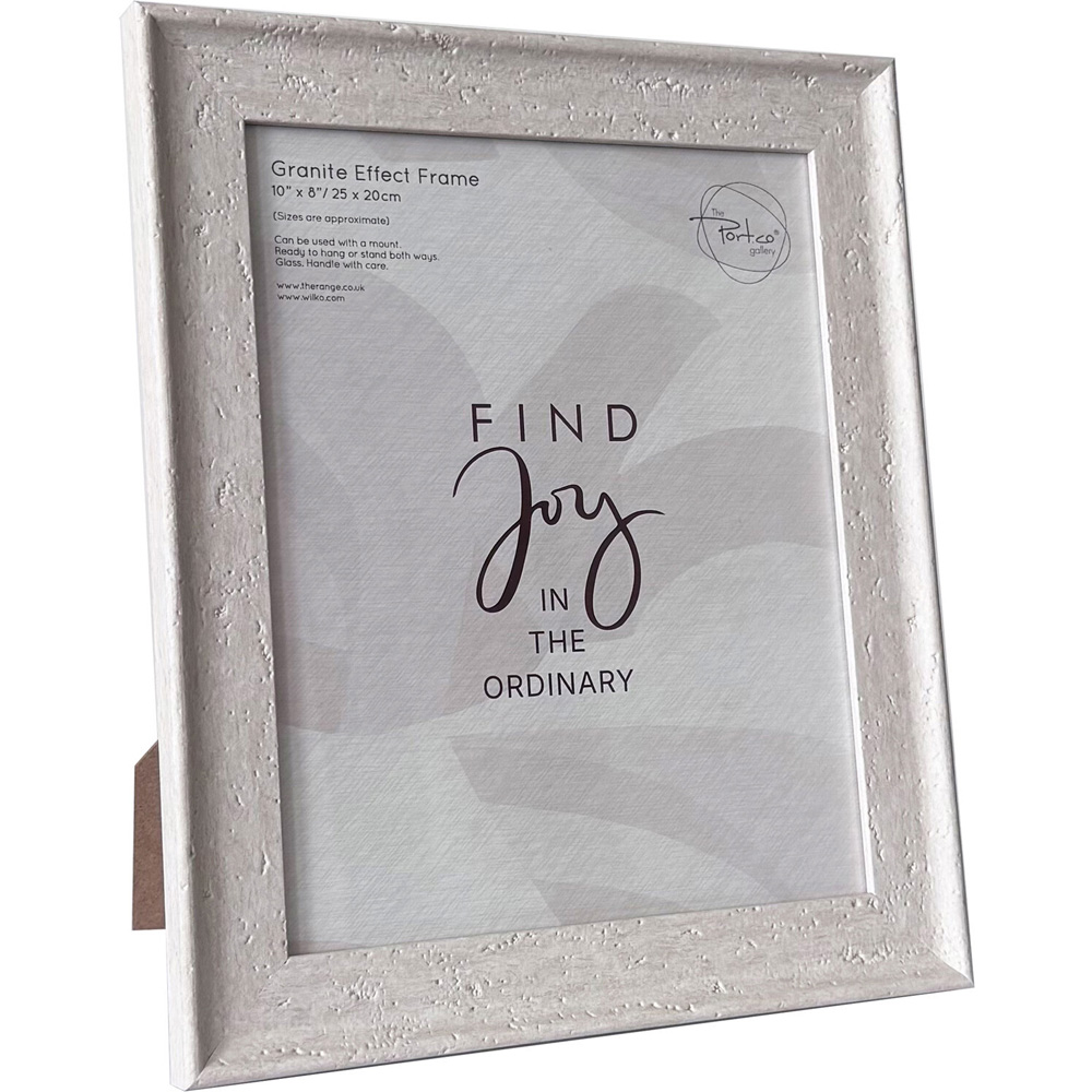 Granite Effect Photo Frame Light Grey 8 x 10 inch Image 2