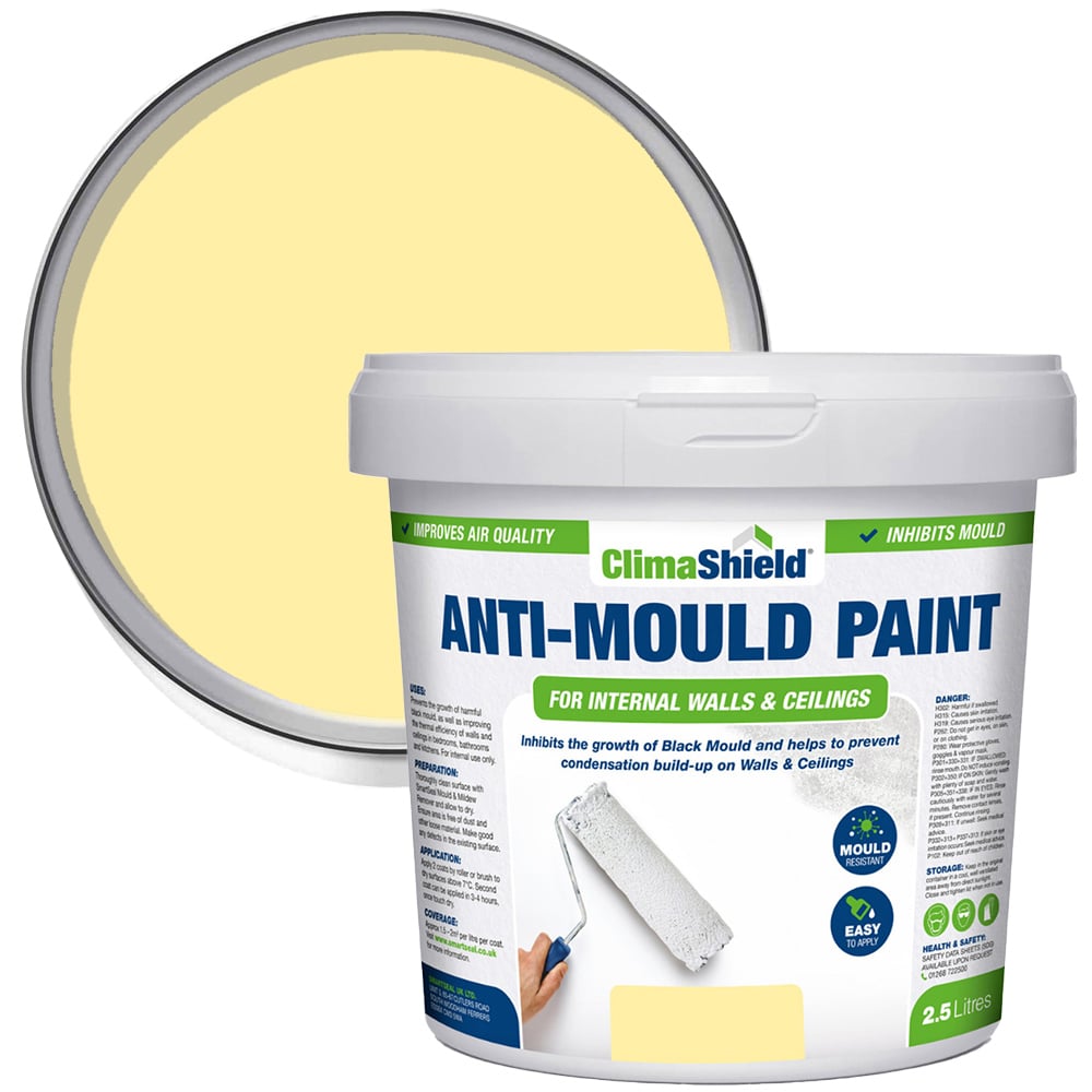 SmartSeal Magnolia Anti Mould Paint 2.5L Image 1