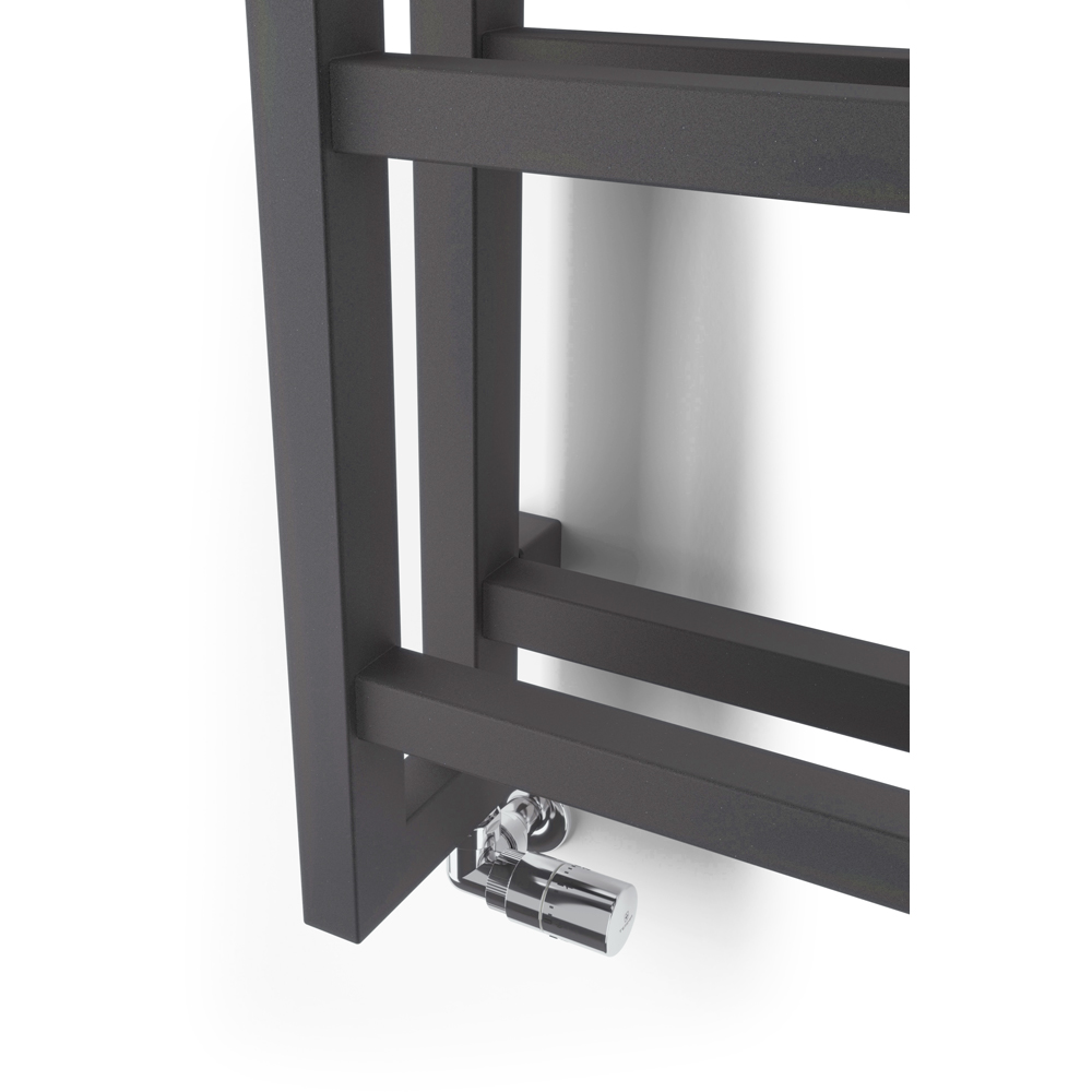Terma Stand Modern Grey Heated Towel Rail 2097 BTU 1150 x 400mm Image 6