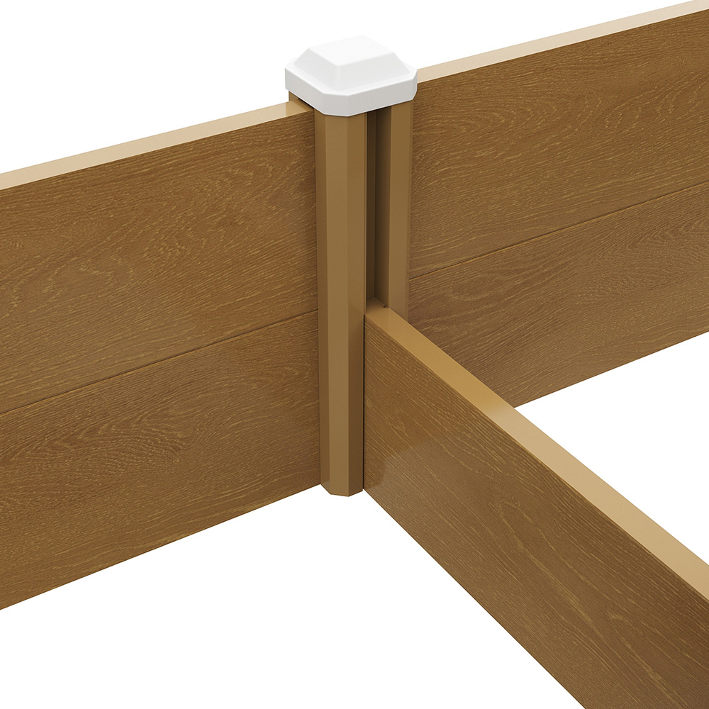 Living and Home Woodgrain Effect Plastic Raised Garden Bed 54 x 197cm Image 3