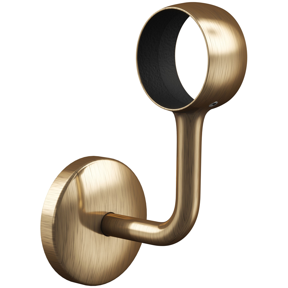 Forgeworks Antique Brass Stair Hand Rail Kit 2.4m Image 2