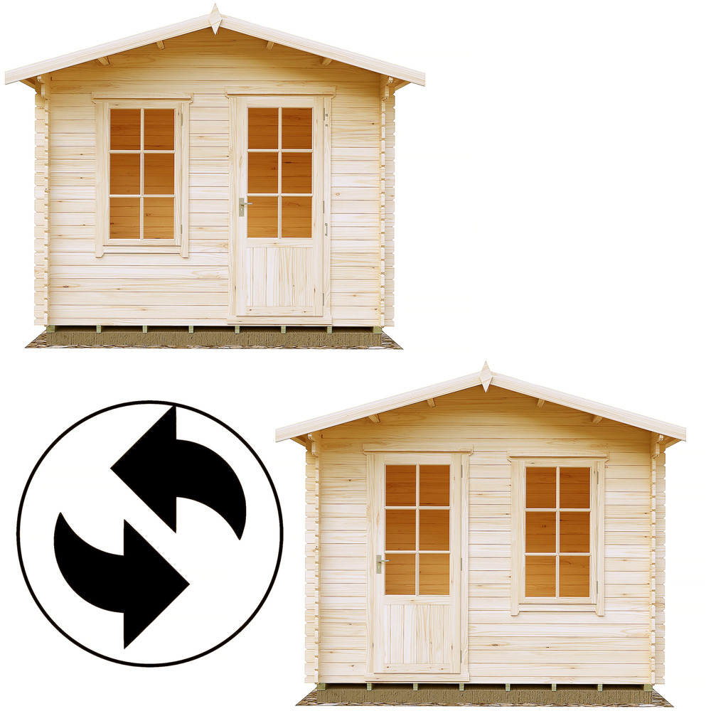 Shire Bucknells 10 x 10ft Pressure Treated Log Cabin Image 6