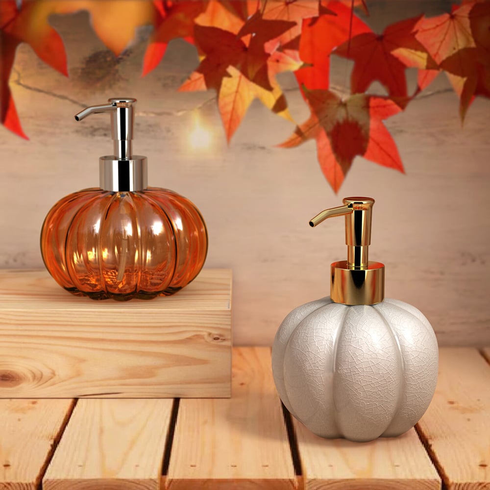 Pumpkin Soap Dispenser - Cream Image 3