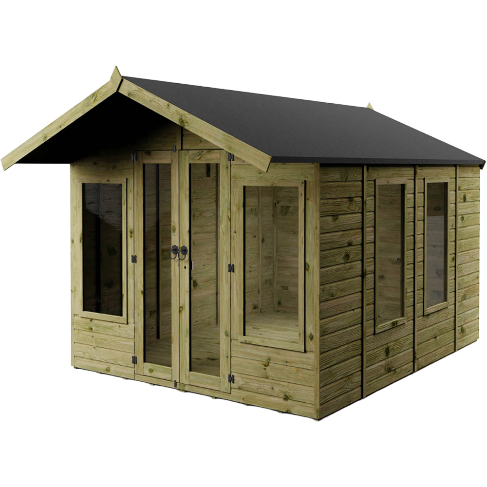 Mercia 10 x 8ft Double Door Premium Sussex Traditional Summerhouse Image 3