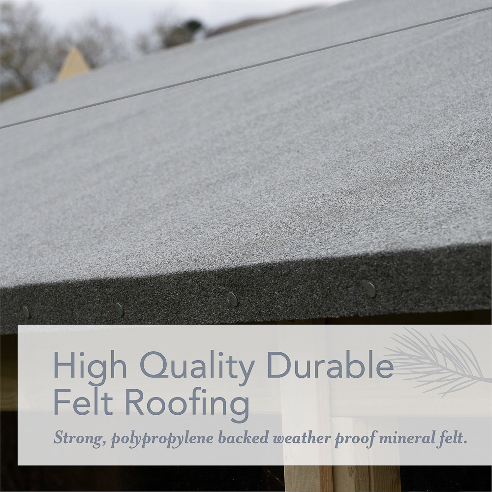 Forest Garden 6 x 4ft Beckwood Shiplap Pent Shed Image 7