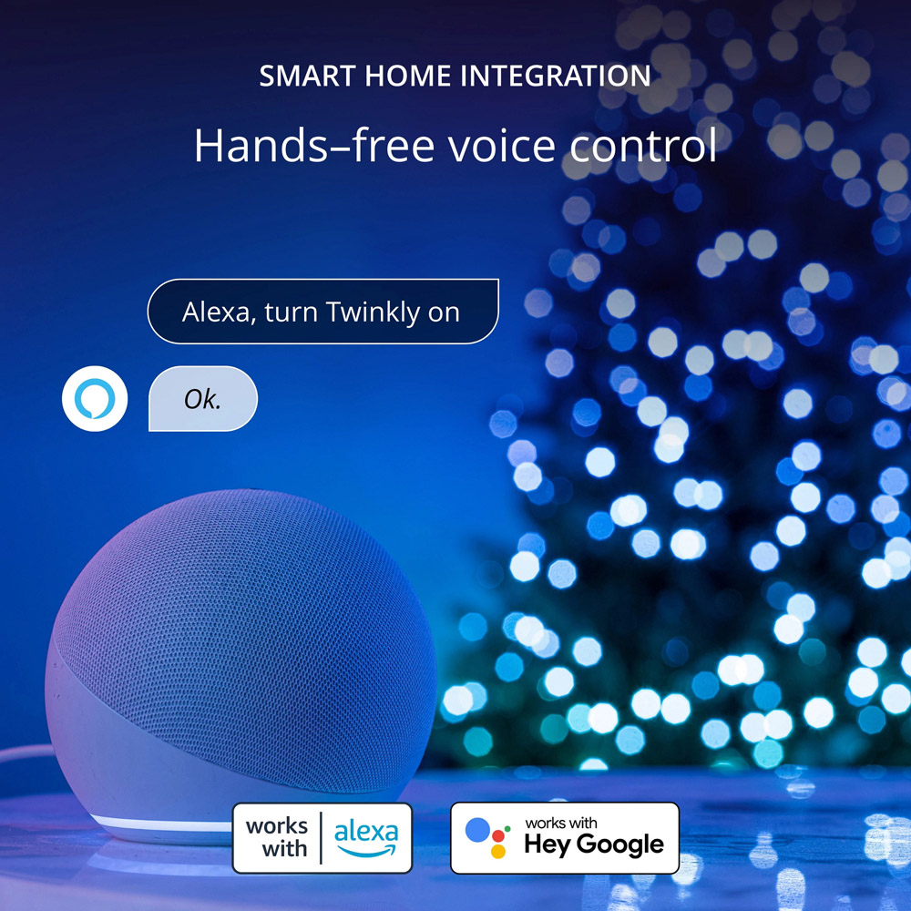 Twinkly 100 RGB Pearl Shaped LED Smart Transparent Cable USB String Light 6m Image 8