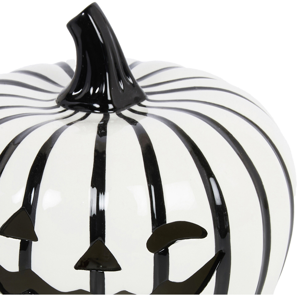 Halloween Stripe Pumpkin Monochrome Image 4