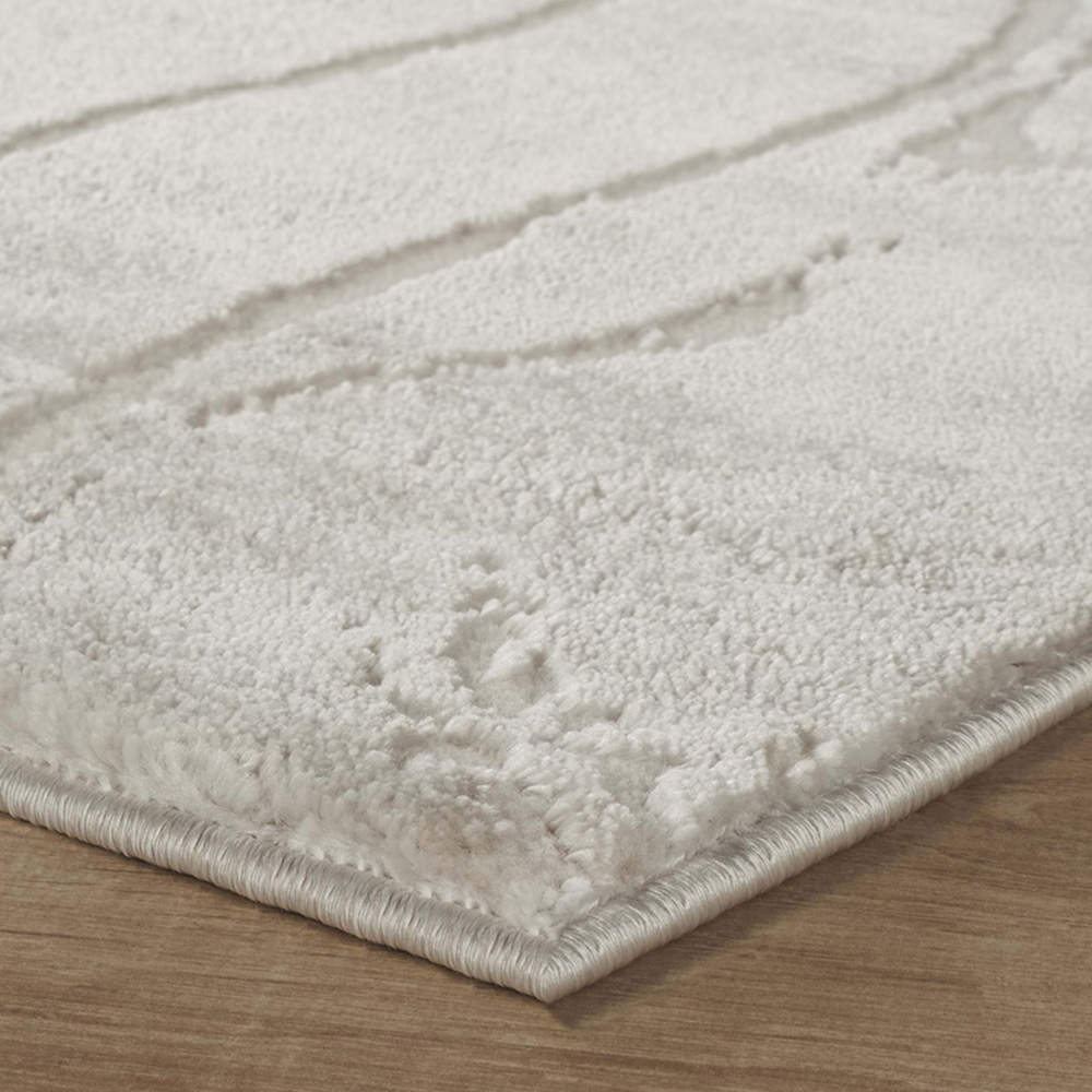 Desire Rugs Novu Stream Beige Modern Abstract Metallic Sheen Rug 160 x 230cm Image 3