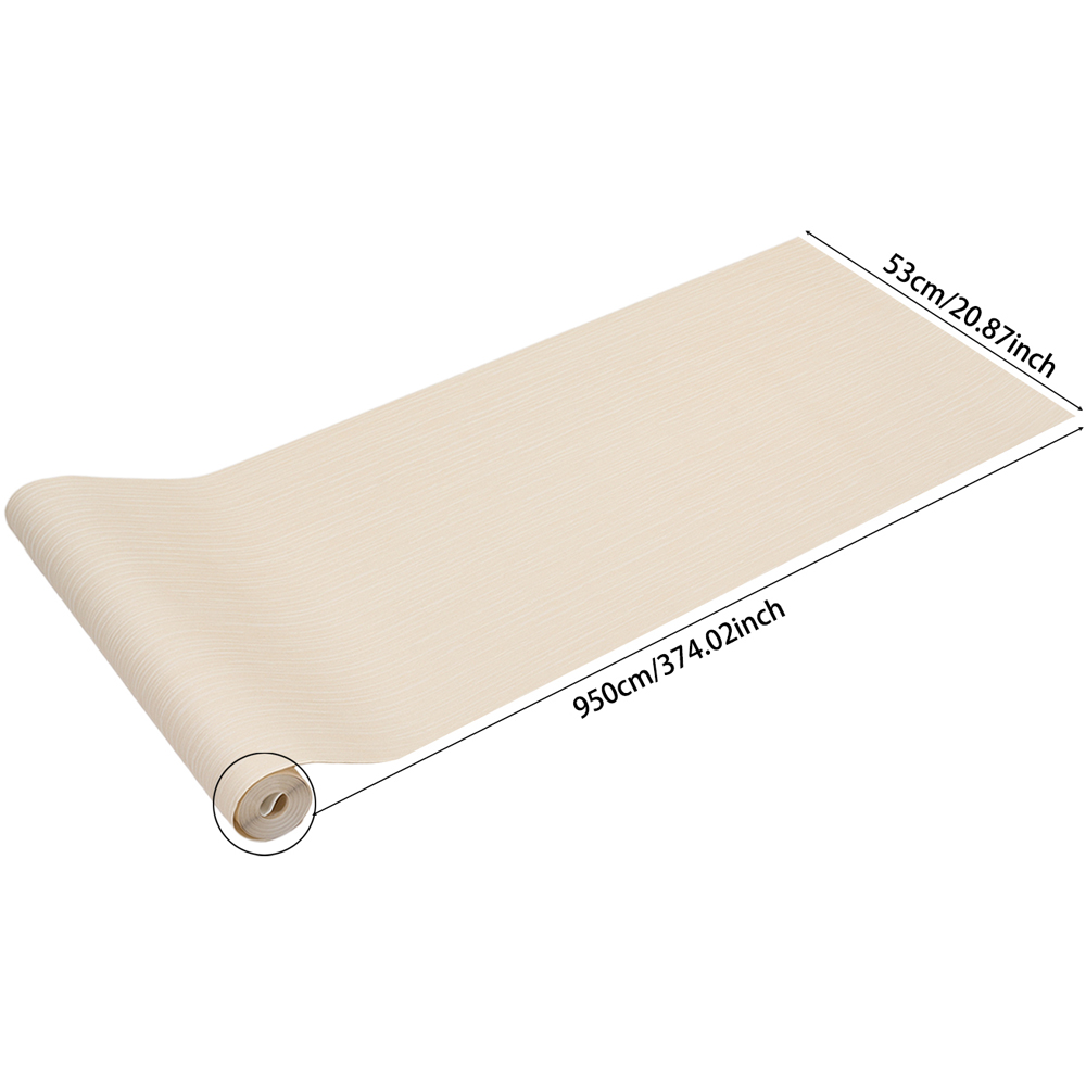 Living and Home Light Beige 3D Embossed Non-Woven Wallpaper Roll 950 x 53cm Image 8