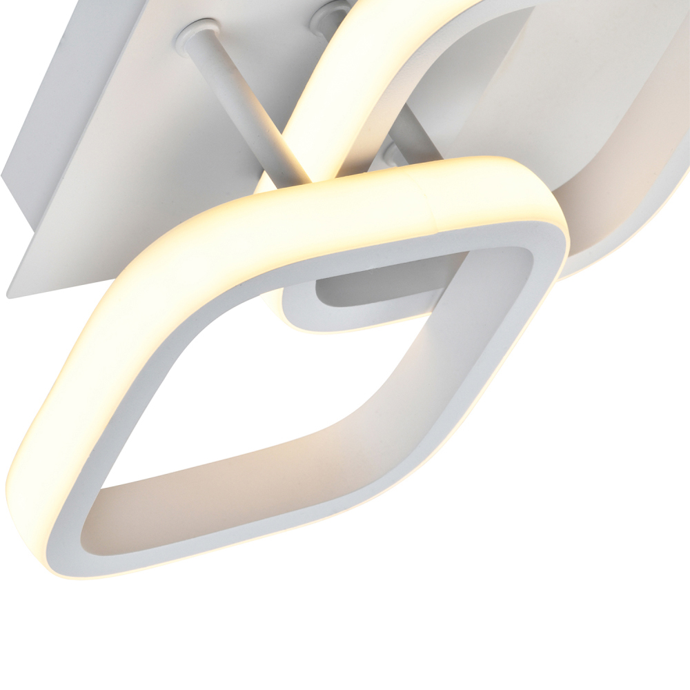 Happy Homewares Matte White Double Head LED Ceiling Light Fitting Image 6