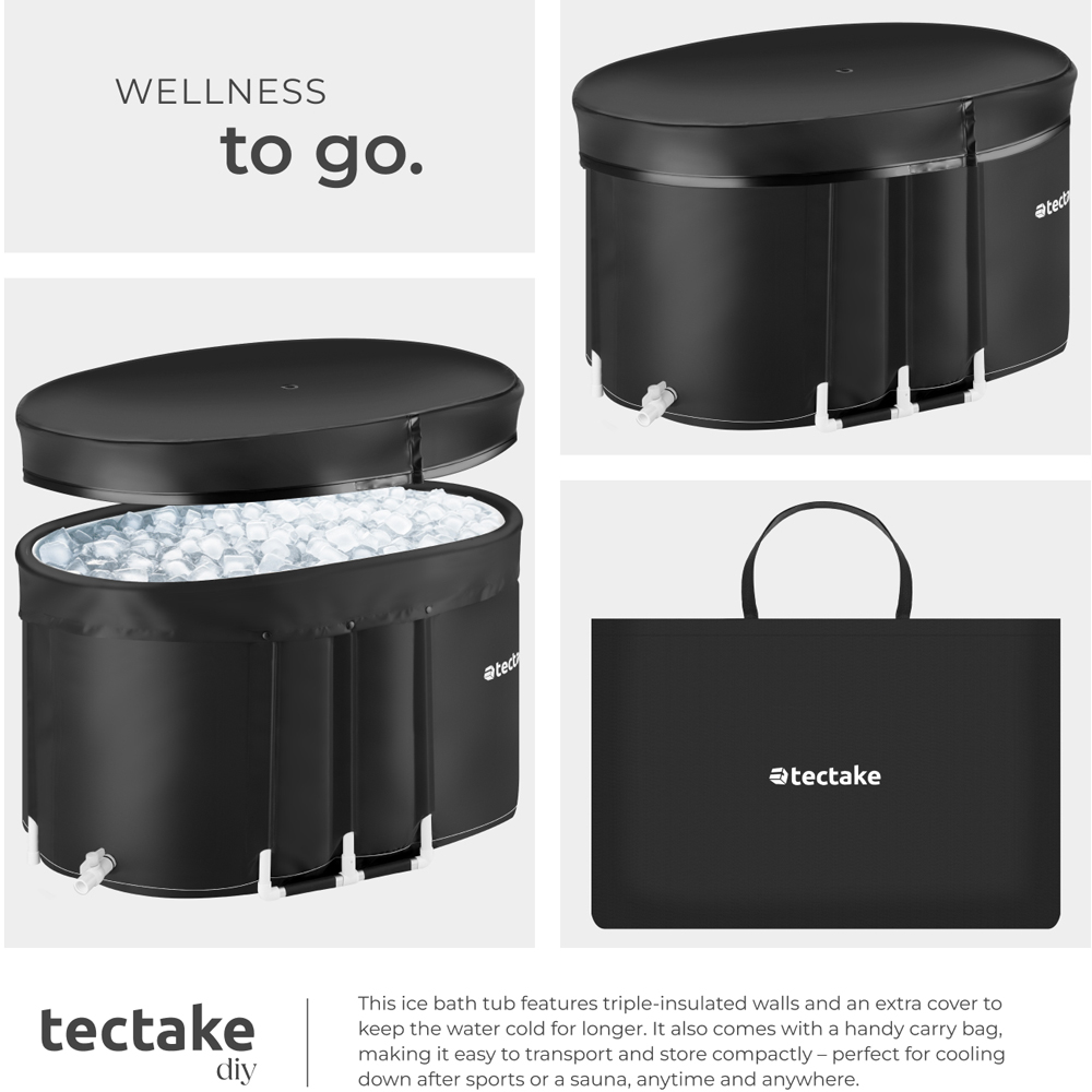tectake Espoo Foldable Triple Insulation Portable Ice Bath Tub 375L Image 4