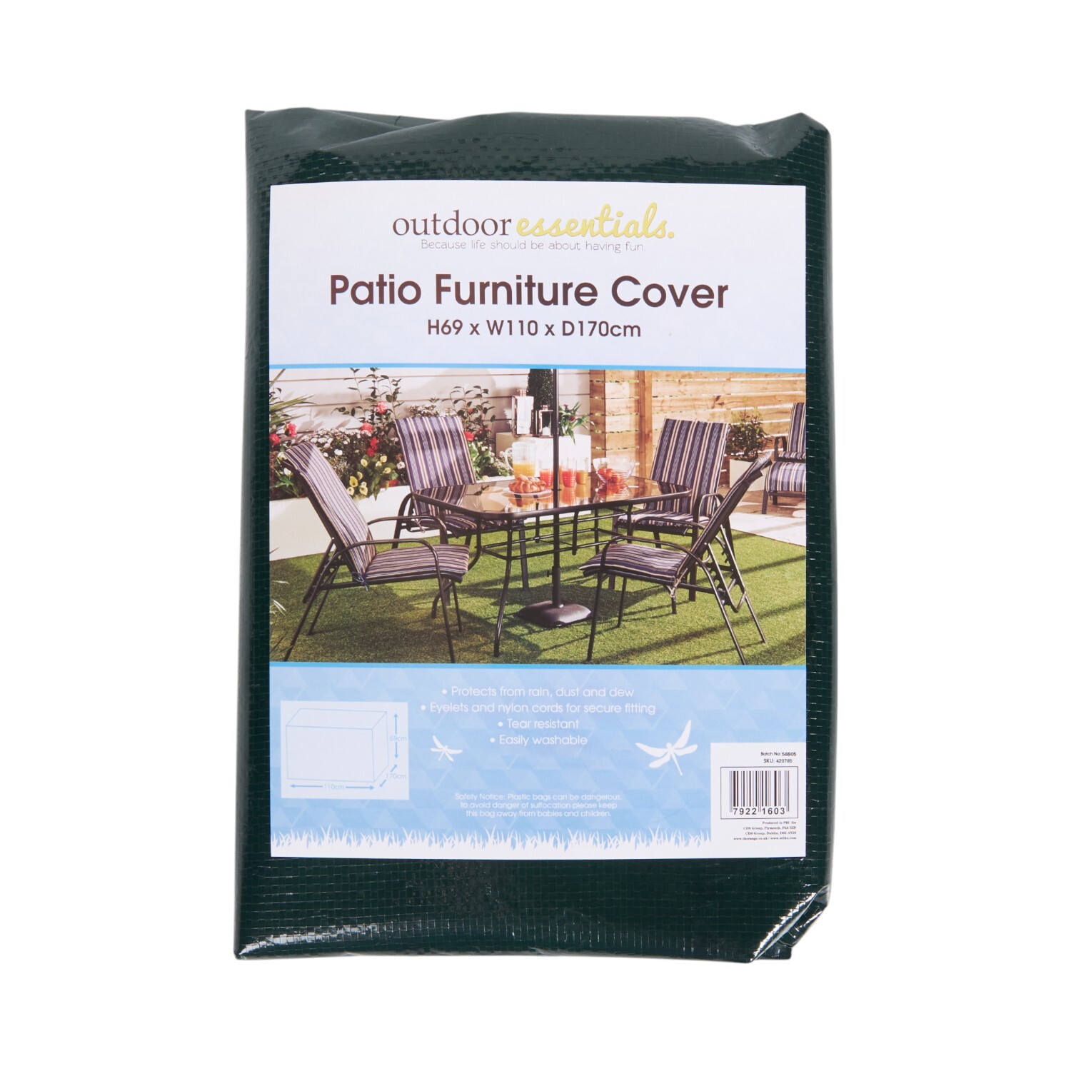Garden Patio Furniture Cover  Green Image 1