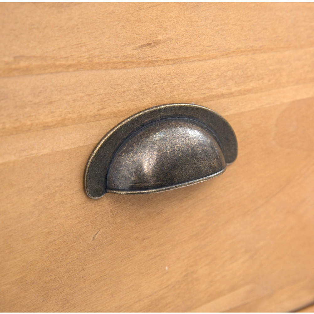 Cabinet Bits Lugo 4 Drawer Antique Wax Brass Cup Handle Chest of Drawers Image 7