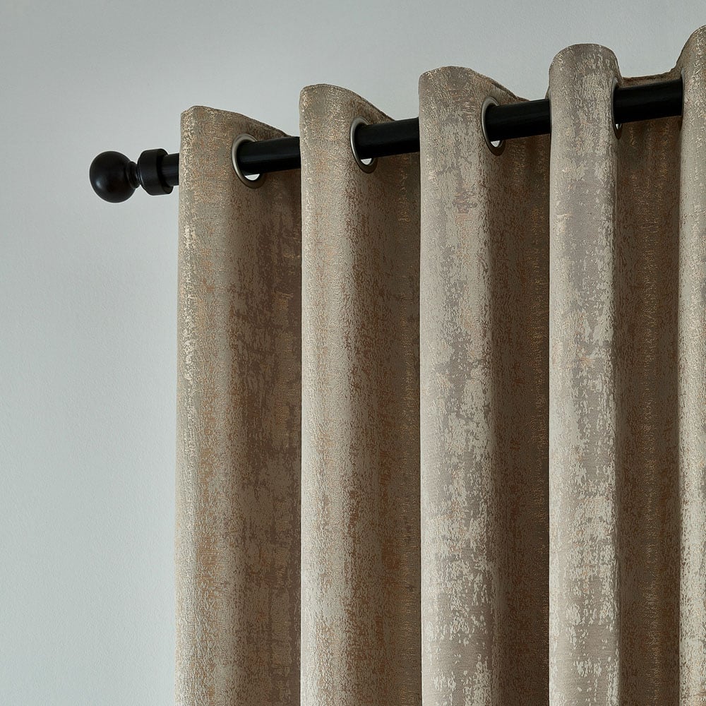 Helena Springfield Roma Lined Truffle Eyelet Curtains 168 x 228cm Image 2