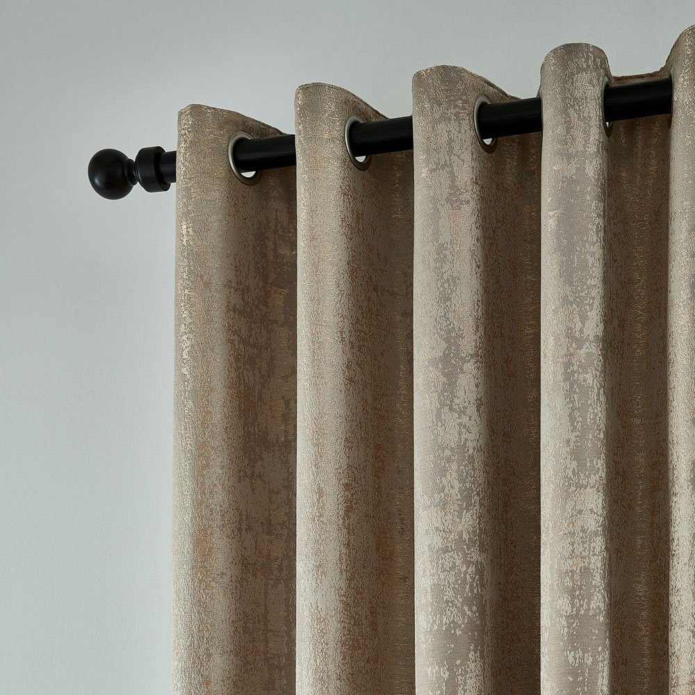 Helena Springfield Roma Lined Truffle Eyelet Curtains 168 x 183cm Image 2