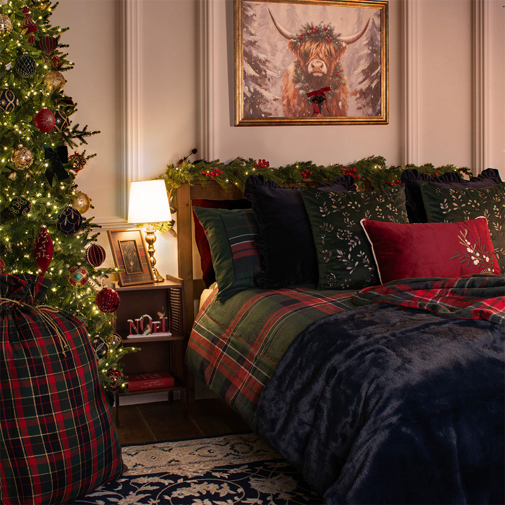 Tartan Check Friends and Family Throw Image 3