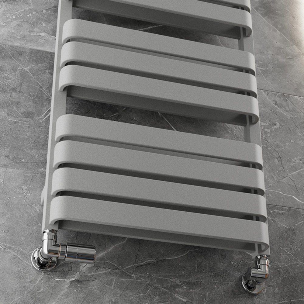 Terma Warp T Bold Salt n Pepper Heated Towel Rail 2660 BTU 1110 x 500mm Image 6
