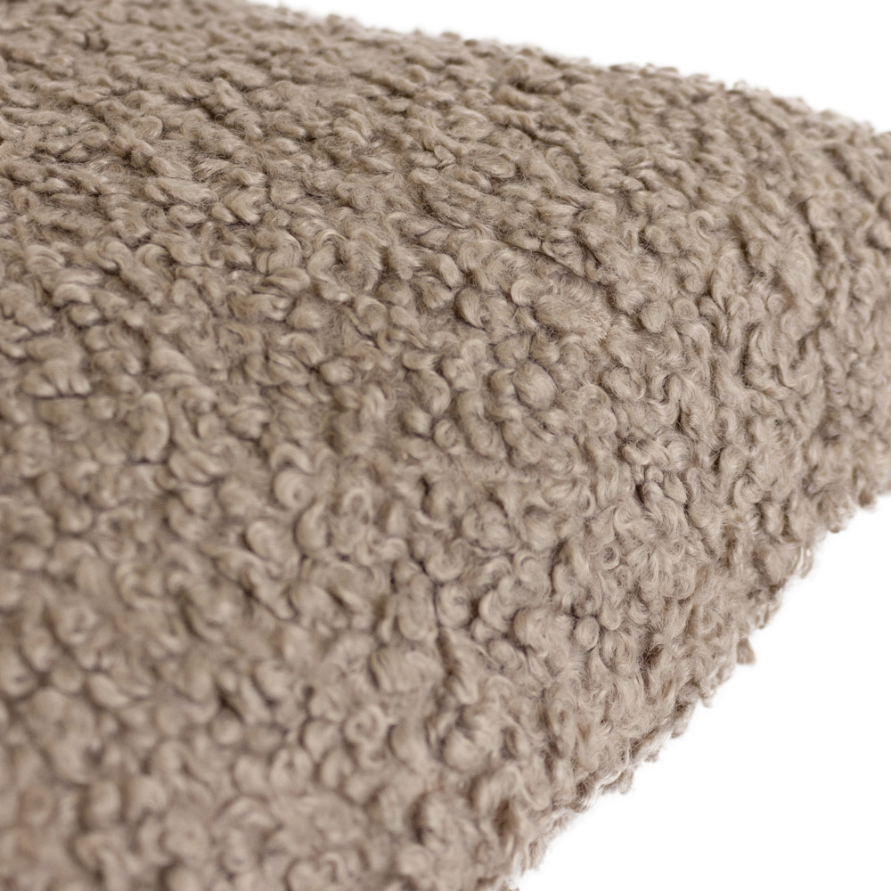 Yard Cabu Taupe Chunky Boucle Cushion Image 4