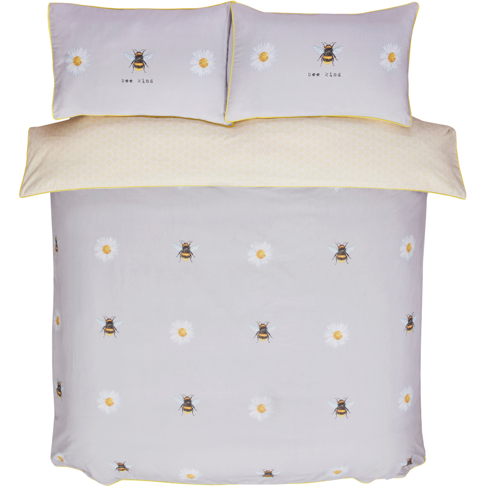 Rapport Home Double Multicolour Bee Kind Duvet Set Image 3