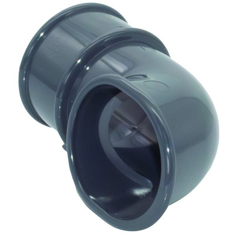 FloPlast Mini Gutter Downpipe Shoe Anthracite Grey 50mm Image 4