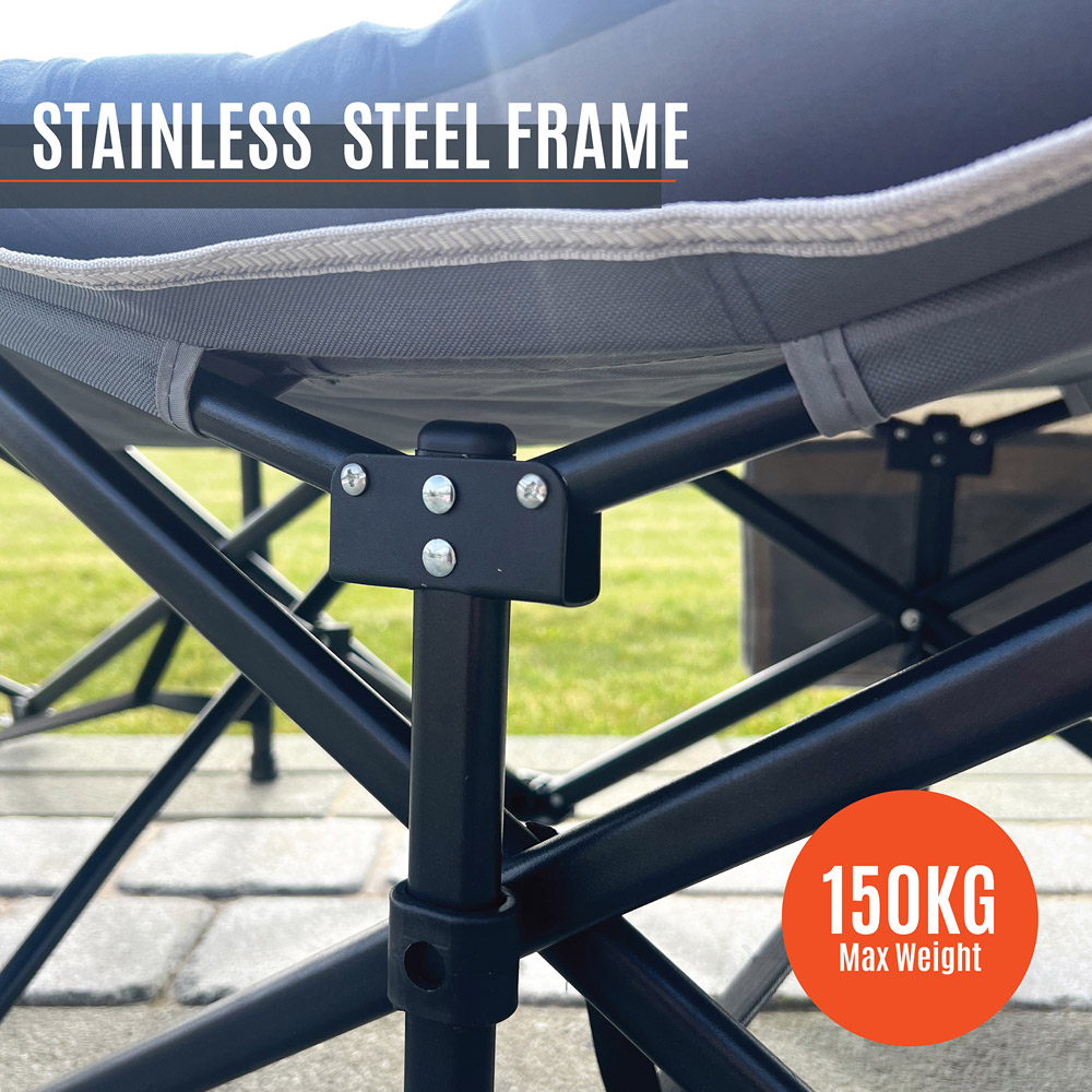 Milestone Camping Folding Camping Bed with Sleeping Pad Image 7