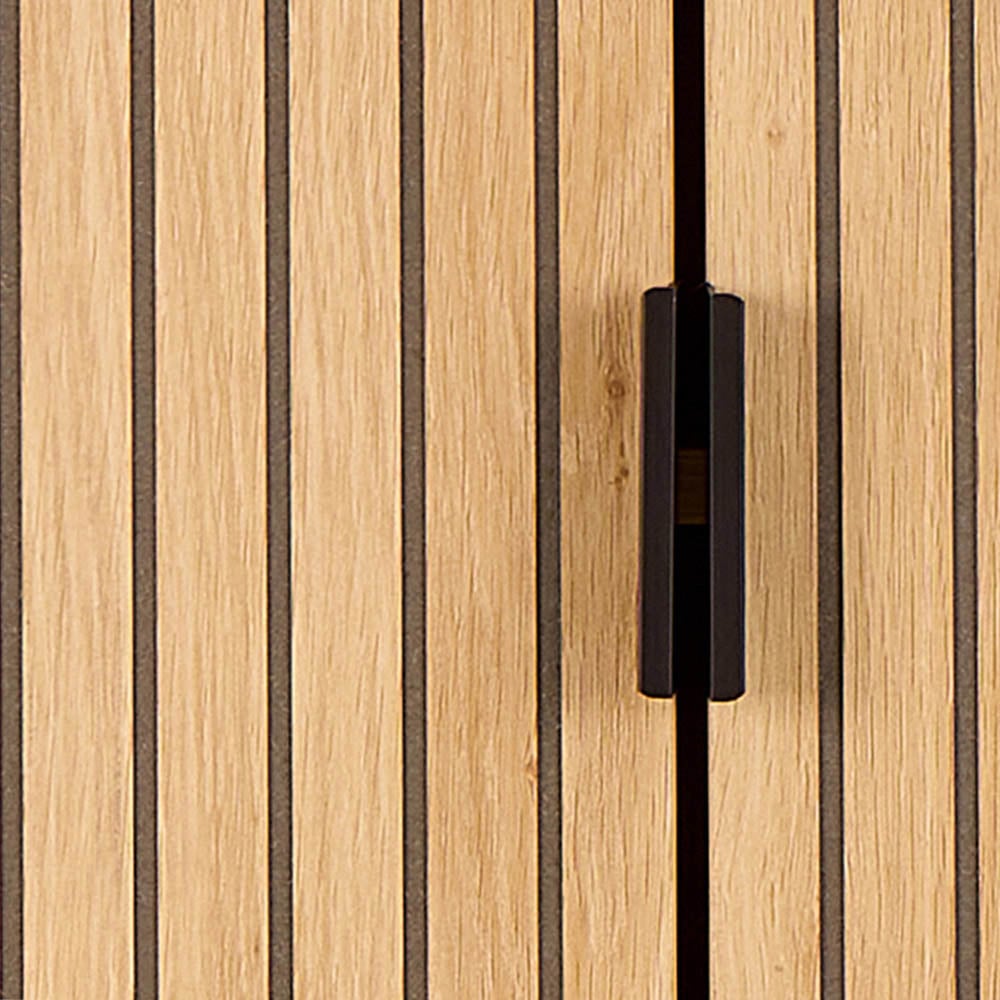 Florence Jaipur 2 Door 2 Shelf Oak Cabinet Image 7