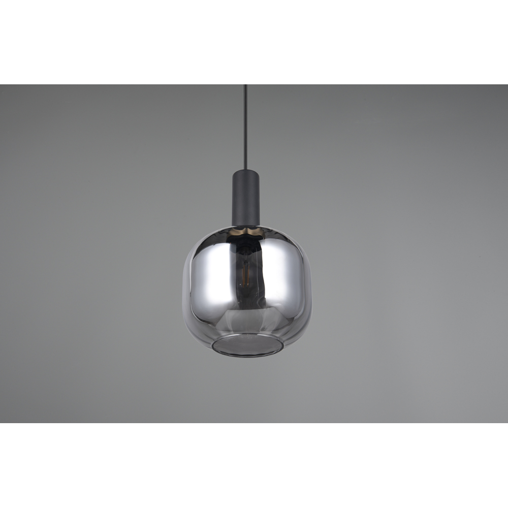 TRIO Diva Matt Black Ceiling Pendant Light Image 7