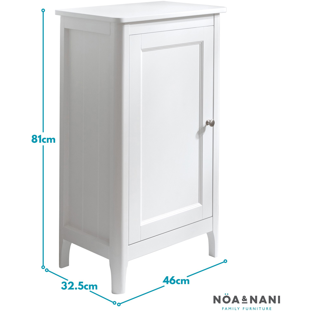 Noa and Nani Lillestrom White Single Door Bathroom Cabinet Image 7