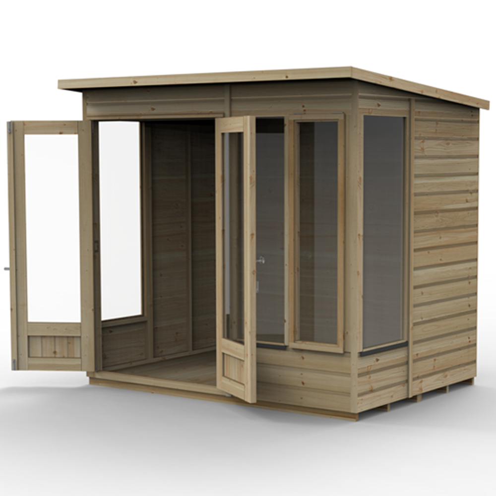 Forest Garden Beckwood 7 x 5ft Single Front Opening Pent Summerhouse Image 4