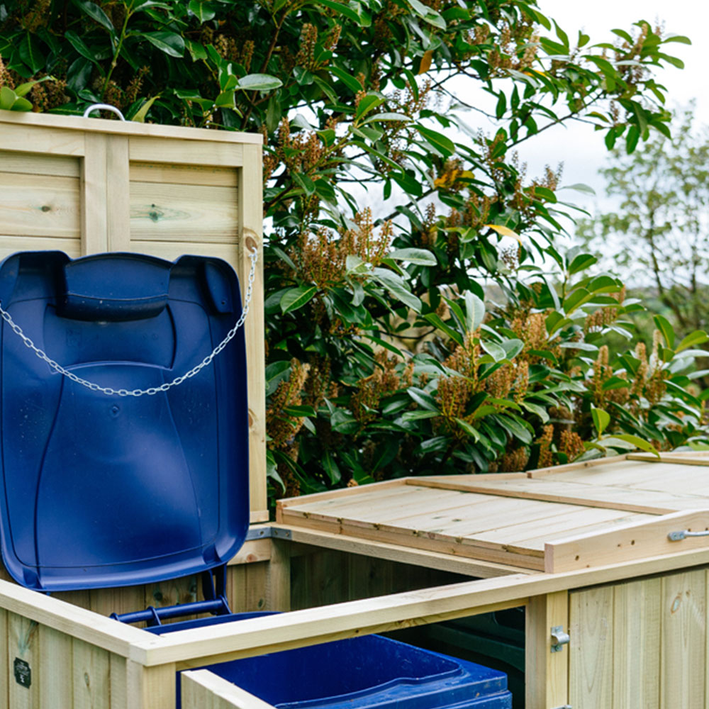 The Garden Village Shireburn 240L Quintet Wheelie Bin Shed Image 5