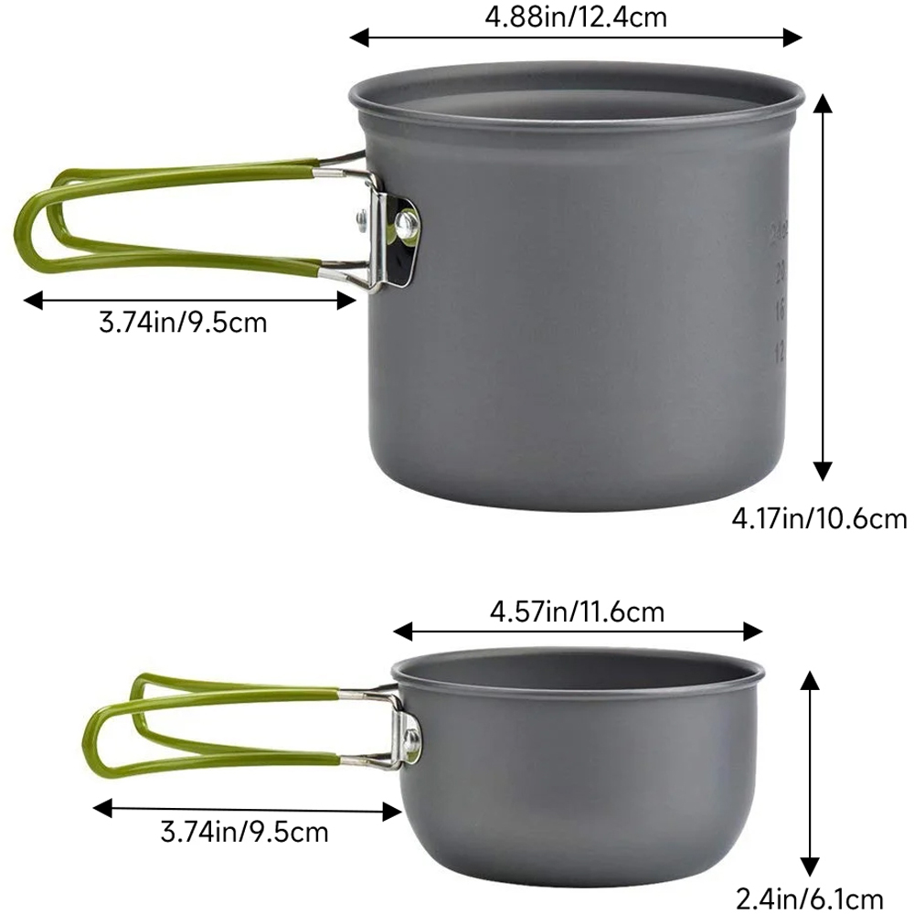 Living and Home Camping Cookware Set Image 8