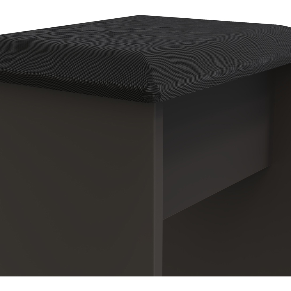 Crowndale Las Vegas Graphite Dressing Table Stool Image 5