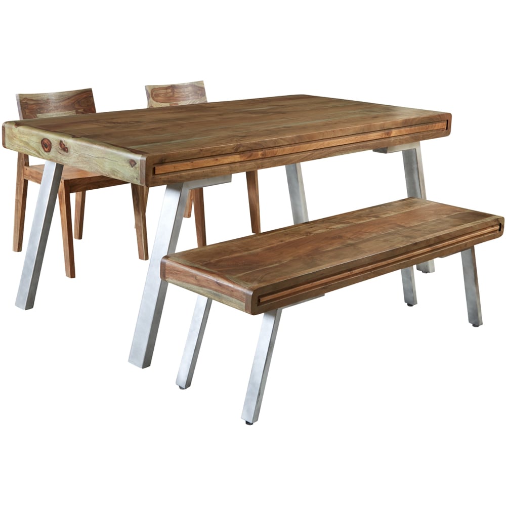Brooklyn 6 Seater Hardwood Dining Table Image 3