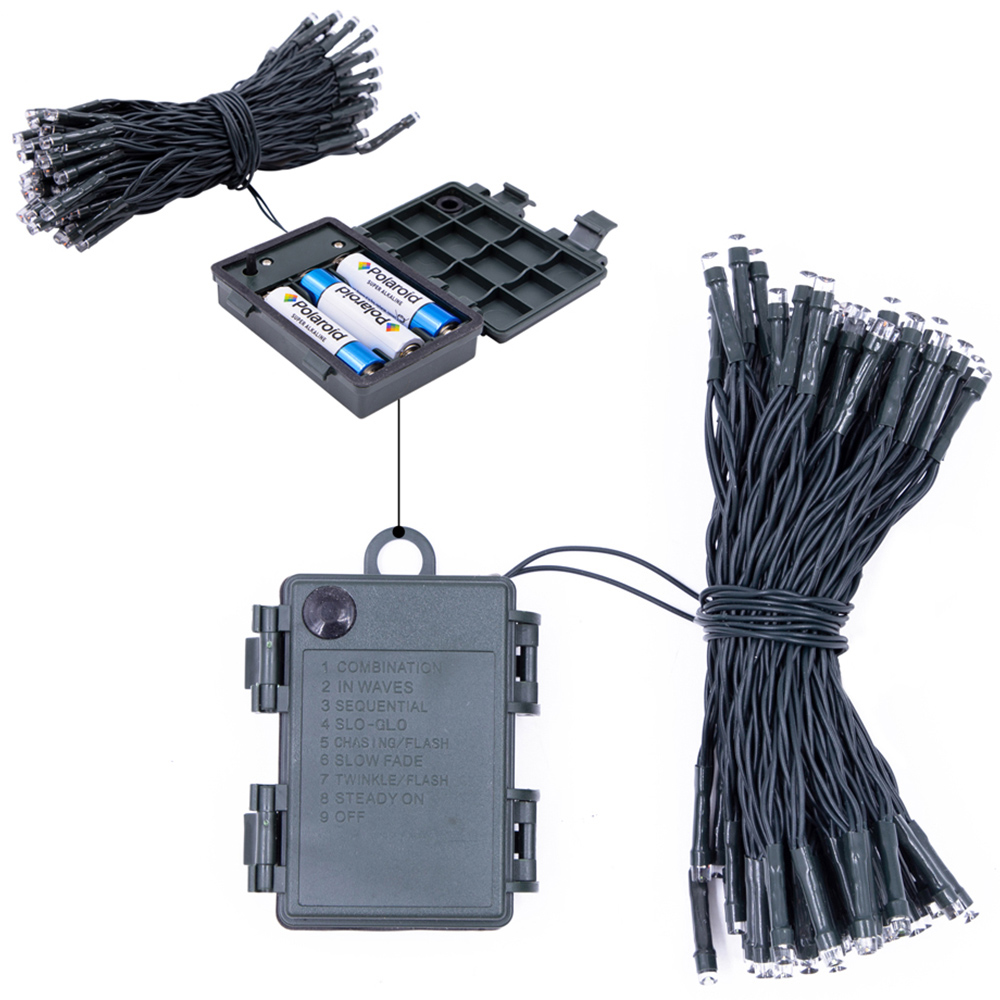 The Christmas Workshop 100 LED White String Light Image 3