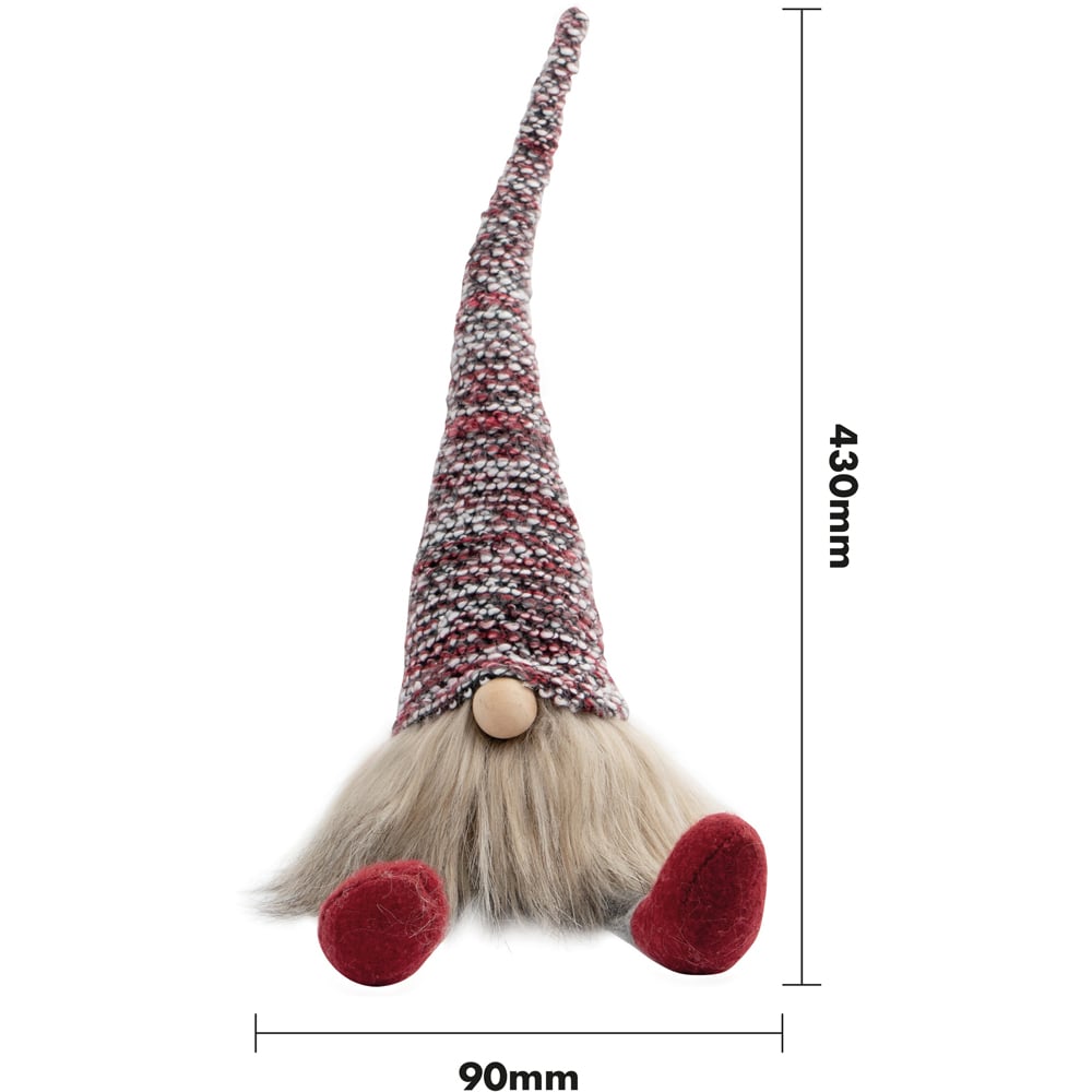 St Helens Fabric Multicolour Hat Santa-Gonk Decoration Image 9