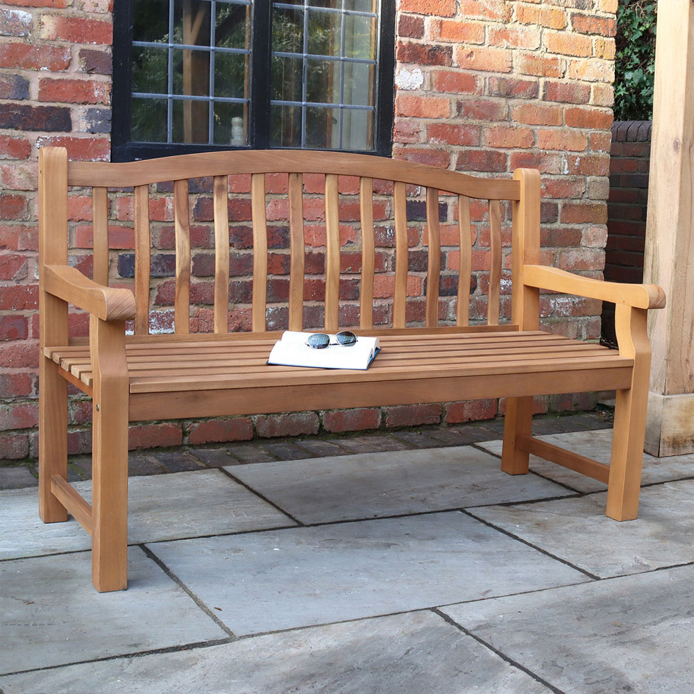 Royalcraft Lytham 3 Seater Acacia Hardwood Bench Image 1
