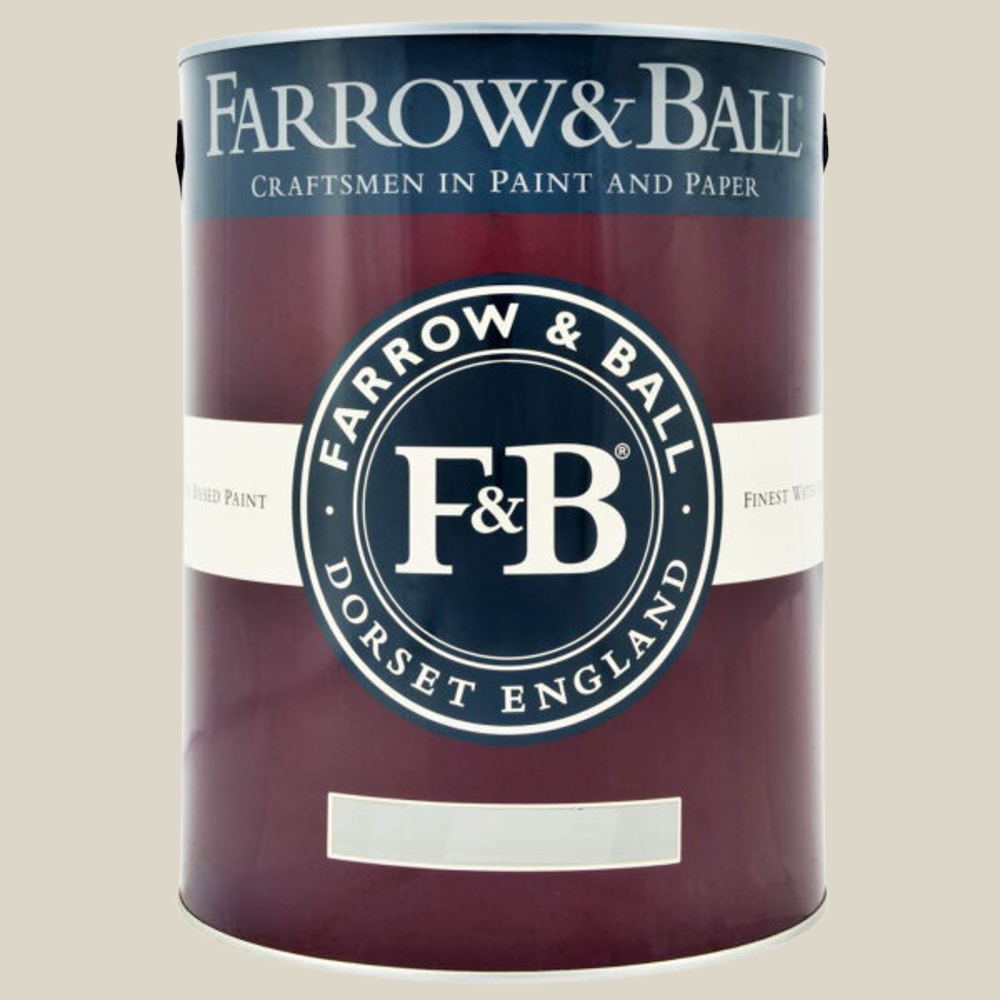Farrow & Ball Interior Wood and Metal 282 Shadow White Flat Eggshell Paint 5L Image 2